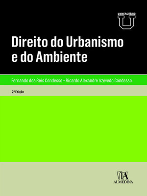cover image of Direito do Urbanismo e do Ambiente--2ª Edição